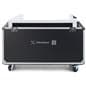 Checkout stand with digital display showcasing the LCD cash wrap placed inside