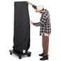 Outdoor digital sign cover is simple and easy to place on and remove from the unit thanks to its side opening zipper