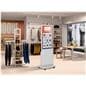 Advertising Multimedia Kiosk being showcased in a retail clothing store