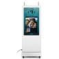 Double-sided digital vertical touchscreen kiosk with HD screens