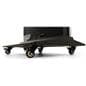 Digital display advertising floor stand with locking caster wheels