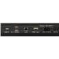 Digital display advertising floor stand with three USB 2.0 ports, an ethernet port, one HDMI input, and power cable 