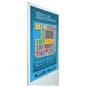 Close Up of Advertising Multimedia Kiosk with Interactive Screen Design