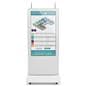 Double-sided digital vertical touchscreen Kiosk with 55" screen