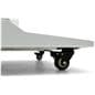 Double-sided digital vertical touchscreen kiosk with caster wheels