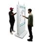 Double-sided digital vertical touchscreen kiosk with 20pt IR dual displays