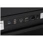 Rotating touch screen digital signage includes one USB 3.0, two USB 2.0, ethernet port, one HDMI input, and power cable input
