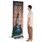 LED Poster Display with an individual standing next to the unit standing at a height of 80 inches tall