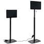 Commercial touch screen display with height adjustable abilities 