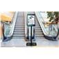 Commercial touch screen display being utilized in a mall for wayfinding