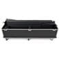 Utility case for LED Poster designed to fit up to two 25" digital LED posters without needing to disassemble 