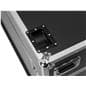 Utility case for LED Poster with heavy duty spring loaded handles and inserts to be able to stack cases on top of one another