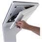 Touch screen interactive kiosk with camera and internal speakers 