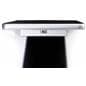 Touchscreen pedestal stand with usb port for reliable data transfer
