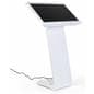 White touch screen monitor kiosk is wifi enabled