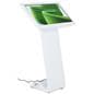 White touch screen monitor kiosk with Android 7.1 operating system