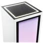 Pedestal display with digital sign with LED illuminated surface