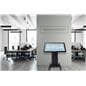 Tilting mobile flat panel stand with 265 pound maximum weight capacity 