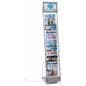 Digital signage video literature rack with 10 pockets