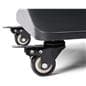 Digital poster screen with 4 locking caster wheels