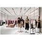 Backlit multimedia kiosk with signage and floor standing placement style 