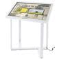 Interactive touch screen kiosk with 25 degree viewing angle 