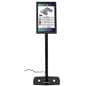 22" height adjustable touch kiosk supports images, videos and slide shows