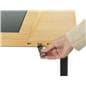 Interactive multi touch table with front access USB ports