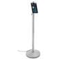 Non-contact body temperature screening kiosk with overall height of 60 inches