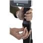 Adjustable height temperature kiosk with clamp for easy adjusting