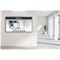 Wall mount touch screen monitor with an interactive college campus map in a campus building