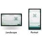 Wall mount touch screen monitor can be used in either a portrait or landscape orientation 