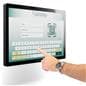 Wall mount touch screen monitor with 10 point touch PCAP design