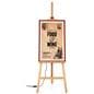 Digital canvas easel display supports images, video, and GIFs