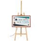 Digital canvas easel display with landscape or portrait orientation