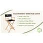 This wood directors chair with FSC certified wood