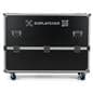 Storage case comes with heavy-duty casters for easy mobility