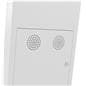 Horizontal touch screen display floor stand has two speakers rated at 10 watts each
