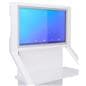 Product display shelves with 32 inch LCD screen with a 1920 by 1080 resolution