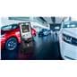 Indoor Mobile Digital Signage A-Frame being utilized in a car dealership