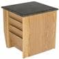 Light Oak Magazine Rack End Table, Comes Fully Assembled