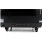 Three-sided digital signage totem with ports located on the bottom of the back side of the countertop