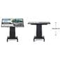 Touch screen digital signage with motorized lift and tilting options