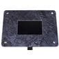 Small digital display stand includes graphic granite look frame