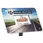Custom frame for DPF101 digital sign stands with full color graphics