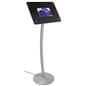 Small digital floor sign with audio video and image capabilities