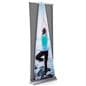 Replacement roll up dimensional pyramid banner measures 32 inches in width 