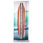 floor mounted 3d banner stand replacement rectangle graphic with custom artwork 