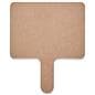 Write on response paddles with particle board back