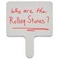 Write on response paddles with easily cleanable surface